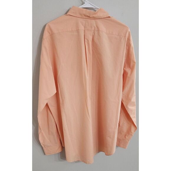Ralph Lauren Shirt Mens XL Peach‎ Orange Button Down Long Sleeve Colorful Pony - Picture 3 of 8